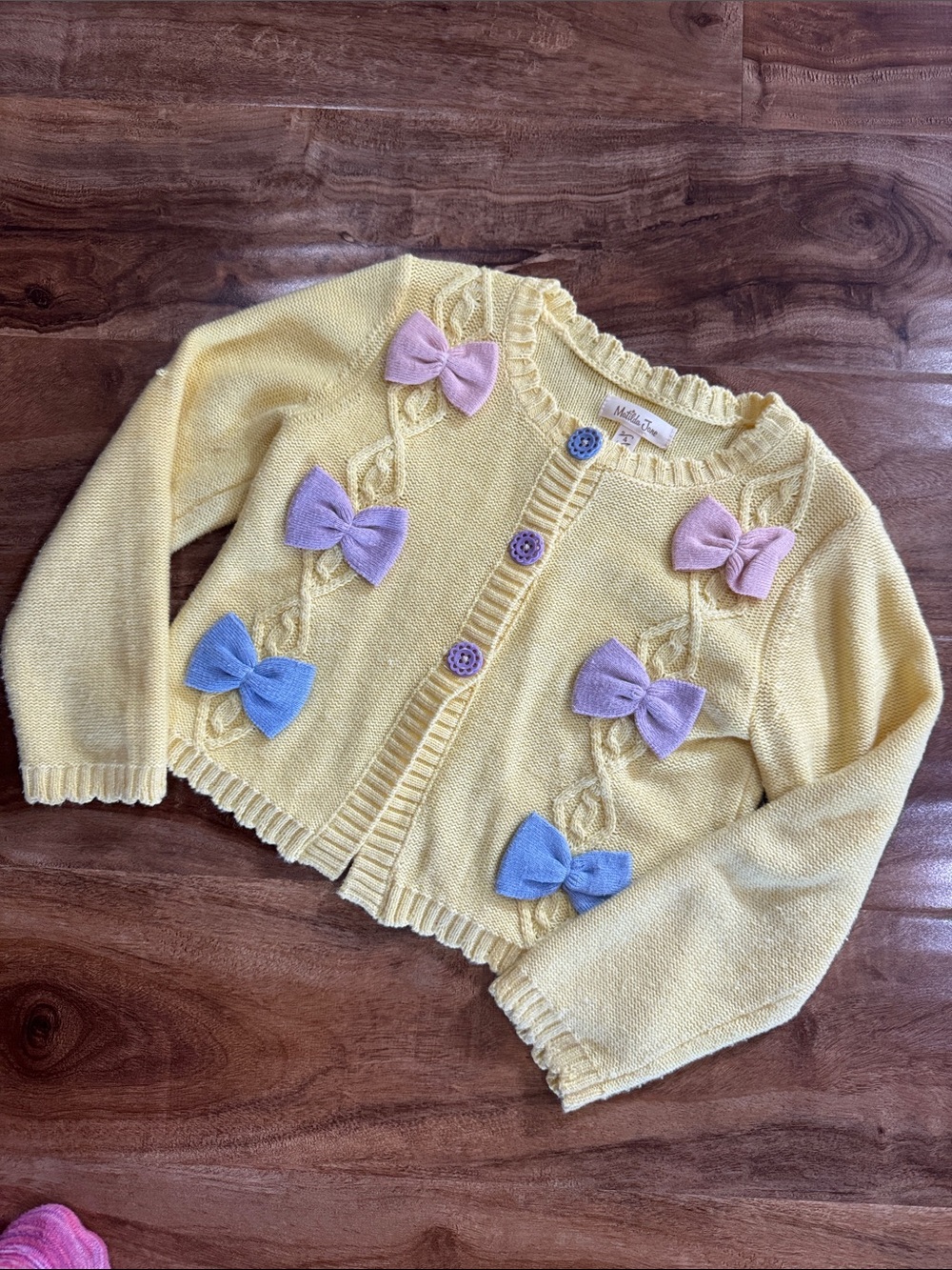 Matilda Jane sweater size 4. Matches Easter dress I listed.